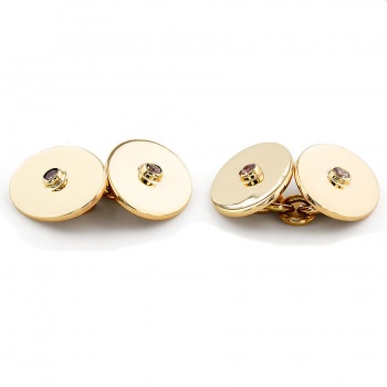 9ct gold Cubic Zirconia Cufflinks